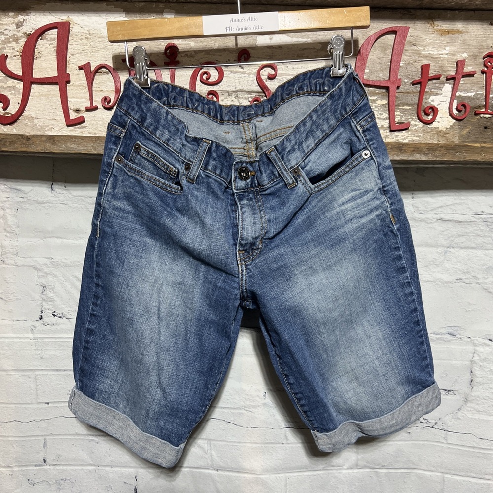 Calvin Klein Jeans Womens Blue Denim Cuffed Shorts Size 30/10